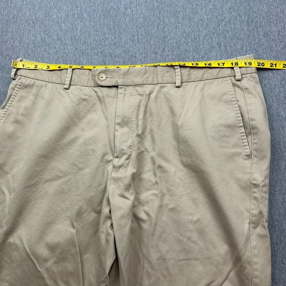 Peter Millar Twill Straight Leg Khaki Chino Pants Mens 38x31 Flat Front‎ Classic